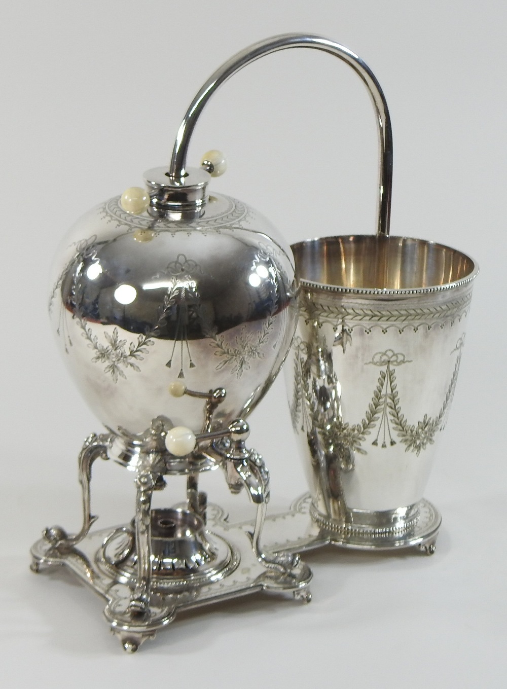 A Victorian silver plated 'Napier' coffee maker, designed by James Napier, - Image 2 of 6