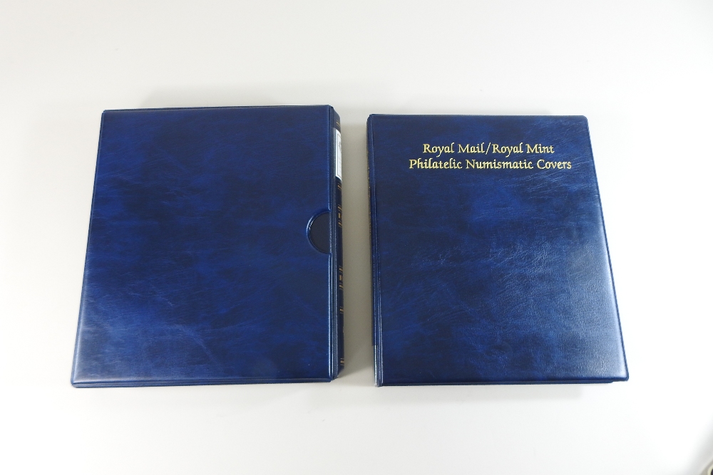 A collection of Royal Mail/Royal Mint philatelic numismatic covers, in two albums, - Image 3 of 13