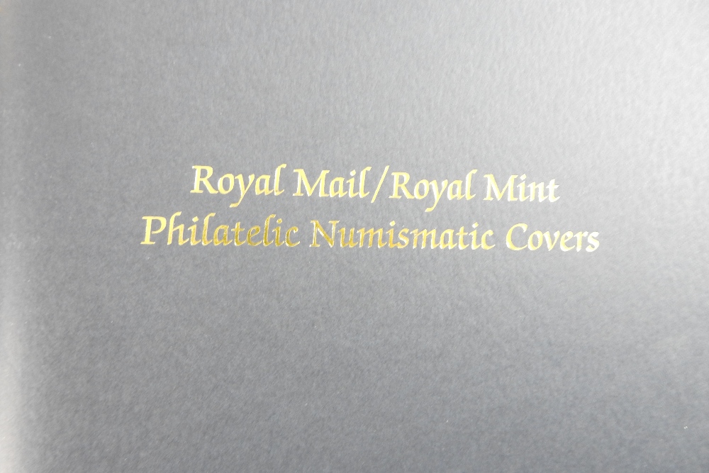 A collection of Royal Mail/Royal Mint philatelic numismatic covers, in two albums, - Image 2 of 13