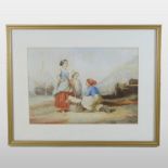 Luigi Olivetti, (1846-1951), Napoli, signed watercolour, 22 x 32cm,