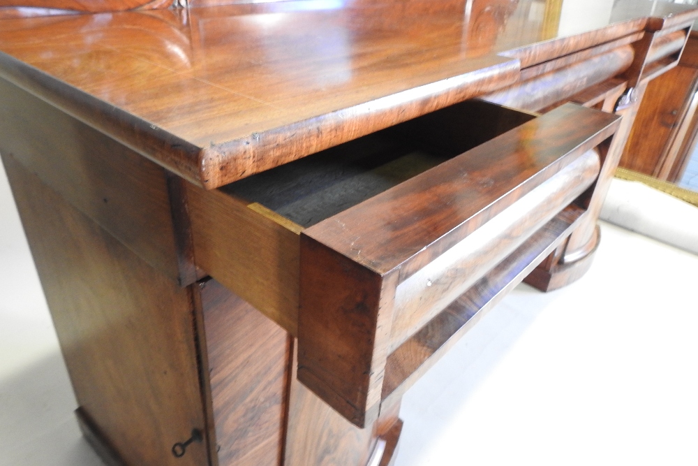A William IV mahogany pedestal sideboard, with a scrolled gallery back, - Image 5 of 7