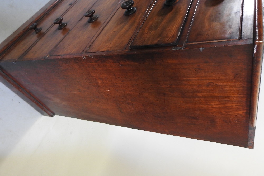 An early 19th century mahogany chest of drawers, of large proportions, - Image 7 of 16