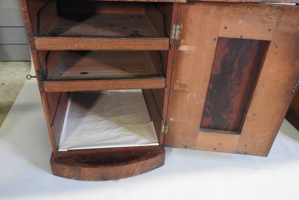 A William IV mahogany pedestal sideboard, with a scrolled gallery back, - Image 3 of 7