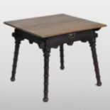An Arts and Crafts oak centre table, in the manner of Morris & Co,