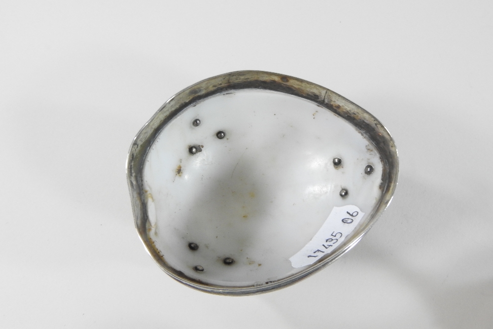 A pair of 19th century silver plated open salts, each made from a cowrie shell, - Image 2 of 8