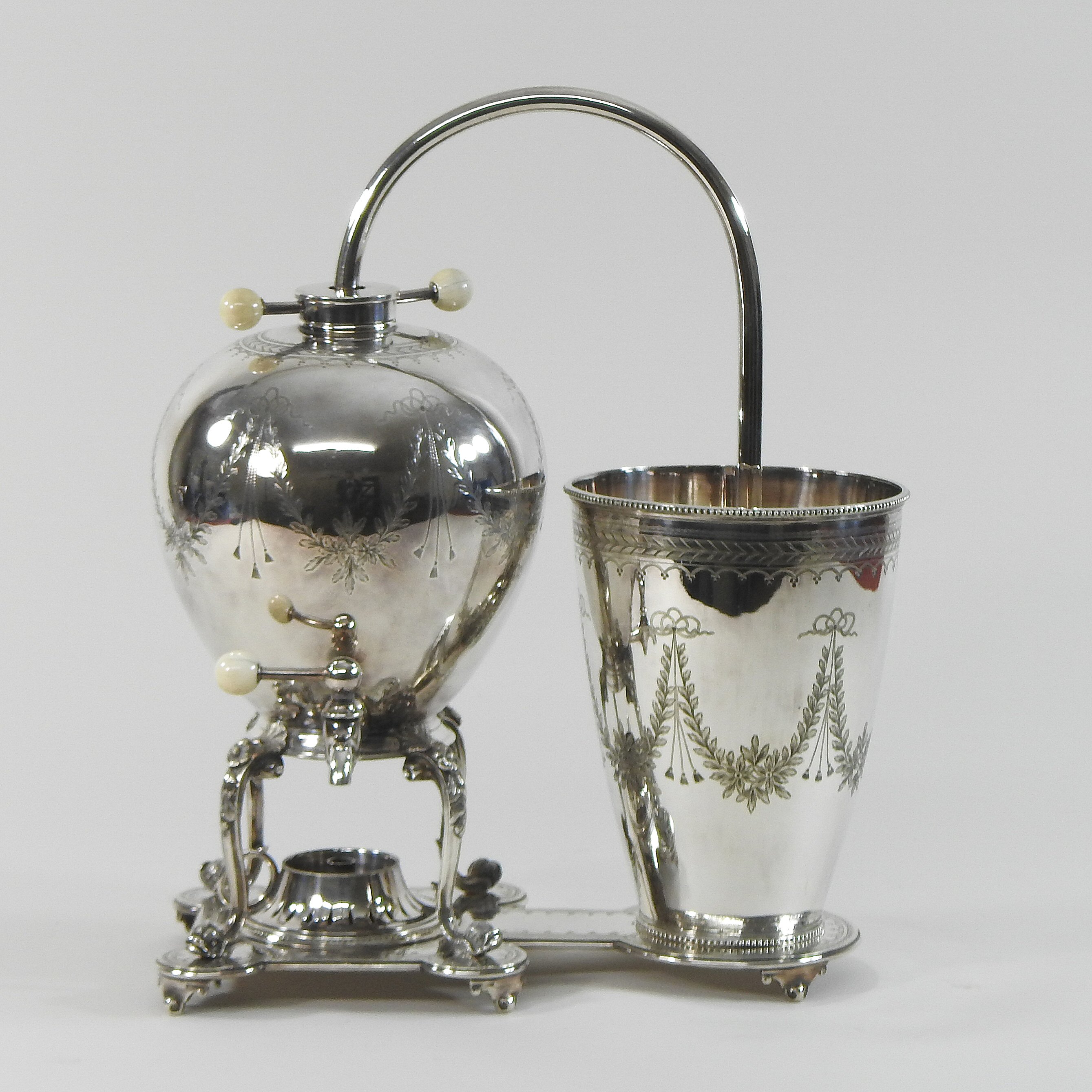 A Victorian silver plated 'Napier' coffee maker, designed by James Napier,