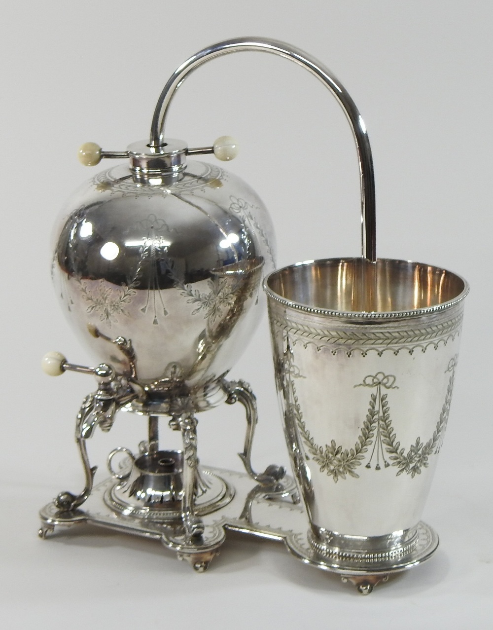 A Victorian silver plated 'Napier' coffee maker, designed by James Napier, - Image 6 of 6