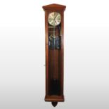 An early 20th century synchronome electric Master clock, with a silvered dial, in a mahogany case,