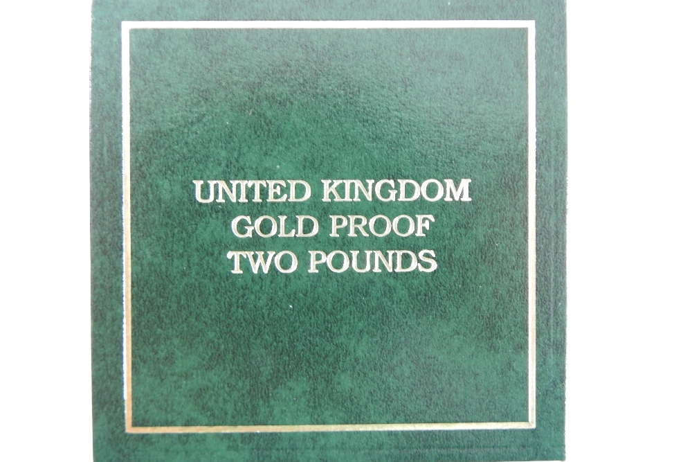 A 22 carat gold £2 proof coin, 2007, to commemorate the 300th anniversary of the Act of Union, - Image 2 of 6