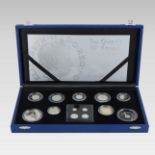 A Royal Mint silver proof set, to commemorate The Queen's 80th Birthday Collection,