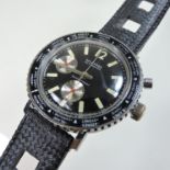 A Splendex vintage single button Chronograph wristwatch,