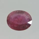 An unmounted ruby,