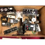 Vintage Suitcase with Electrical items.