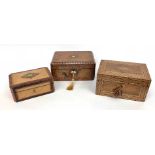 19th Century Victorian Work Boxes.