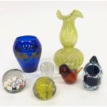 Collection of Glass Paperweights, etc.