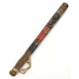 Newcastle Police William IV painted truncheon circa 1830-37.