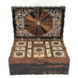 19th Century Anglo Indian Kingwood Workbox.