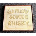 Edwardian “Old Priory Scotch Whisky” Advertising Pub Mirror.