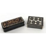 Victorian 19th Century Tortoiseshell & Horn Snuffbox.