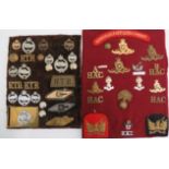 Selection of Royal Tank Regiment and HAC Badges