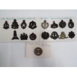 Good Selection of WW2 Plastic Economy Cap Badges