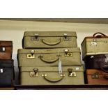 A set of three vintage Antler suitcases (3)