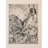 Orovida Camille Pissarro (French, 1893-1968), 'Peccarys & Tiger Pranks' , etching, signed,