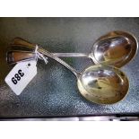 Two Norwegian 830 silver ladles, gross weight 3.6 tr.oz.