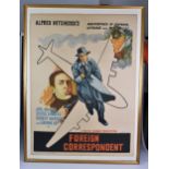 Five vintage film posters - movie advertising interest, to include Foreign Correspondent; Our Spy in