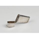 A Victorian silver etui case, George Cowie, London c.1840.