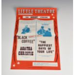 A vintage Little Theatre, Guernsey advertising poster - Channel Island interest