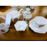 A collection of Guernsey creasted ware to include a teapot & cup and saucer (8)