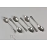 A quantity of silver coffee spoons to include a George Unite 1880 Birmingham spoon 2.65 tr.oz