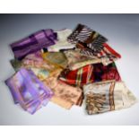 A collection of vintage scarves. (13)