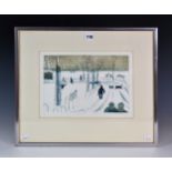 Dorothy Bordass, RE (British, 1905-1992) - a signed limited edition etching, 'Winter', no. 10/25,