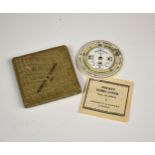 An ivorine pocket weather forecasting calculator by Negretti & Zambra, London, early 20th century,
