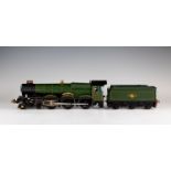 A Tower Models O Gauge kit built King Class BR 4-6-0 loco and tender 'King Edward VIII', (no motor