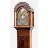 An 18th century mahogany eight day longcase clock by William Flint of Charing, Kent, the twin