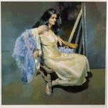 Robert Oscar Lenkiewicz (British, 1941-2002), Esther Seated, limited edition print No. 145/475,