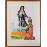 John Bratby, R.A. (British, 1928-1992), "The Frogett's of Brighton polychromatic sequined Jacket