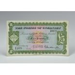 BRITISH BANKNOTE: States of Guernsey £5, States of Guernsey, £5, GN45, 1st December 1956, serial