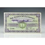 BRITISH BANKNOTE: States of Guernsey £1, States of Guernsey £1 banknote, GN44, dated 1st March,