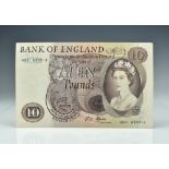 BRITISH BANKNOTES: Bank of England £5 and £10, Bank of England £5 banknote, 1957-67, blue-orange-
