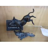 A Catherine Best small bronze donkey sculpture.