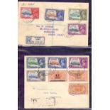 STAMPS : Collection of 1935 Jubilee issues & 1937 Coronation sets on philatelic covers.