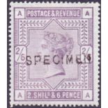 GREAT BRITAIN STAMPS : GB : 1883 2/6 Lilac ,
