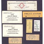 TRAINS : London Transport tickets plus 1962 platform ticket for