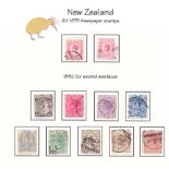 NEW ZEALAND STAMPS : QV to QEII mint & used collection well presented on album pages in album.