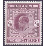 GREAT BRITAIN STAMPS : GB : 1911 2/6 Dark Purple, Somerset House,