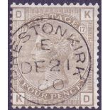 GREAT BRITAIN STAMPS : GB : 1880 4d Grey Brown,